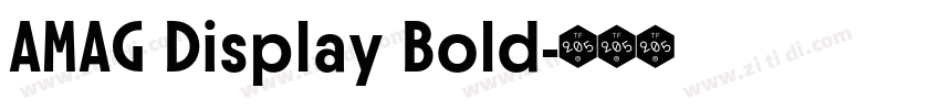 AMAG Display Bold字体转换
